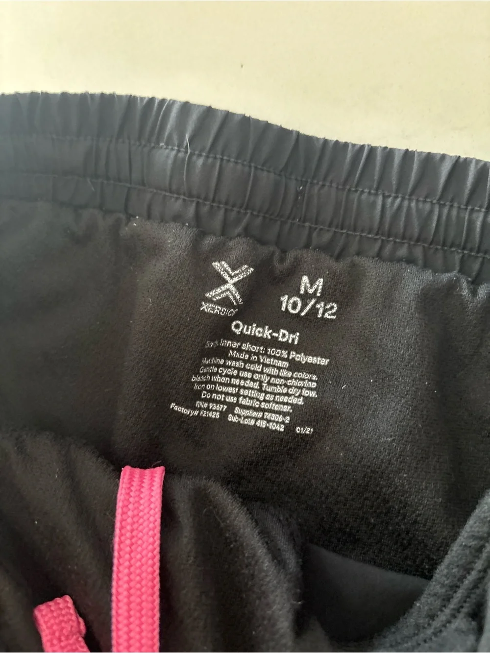 Girls Black Athletic Shorts - Lightweight Run Shorts and Tank